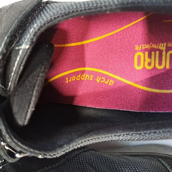 MUNRO Womens 8.5W Wide Joliet Black Comfort Shoes Sneaker Suede Arch Support USA - Picture 10 of 14